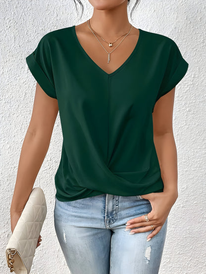 ANA | Elegant casual blouse with V-neckline