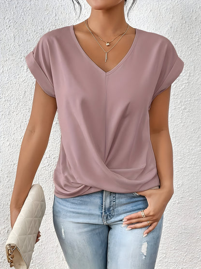 ANA | Elegant casual blouse with V-neckline