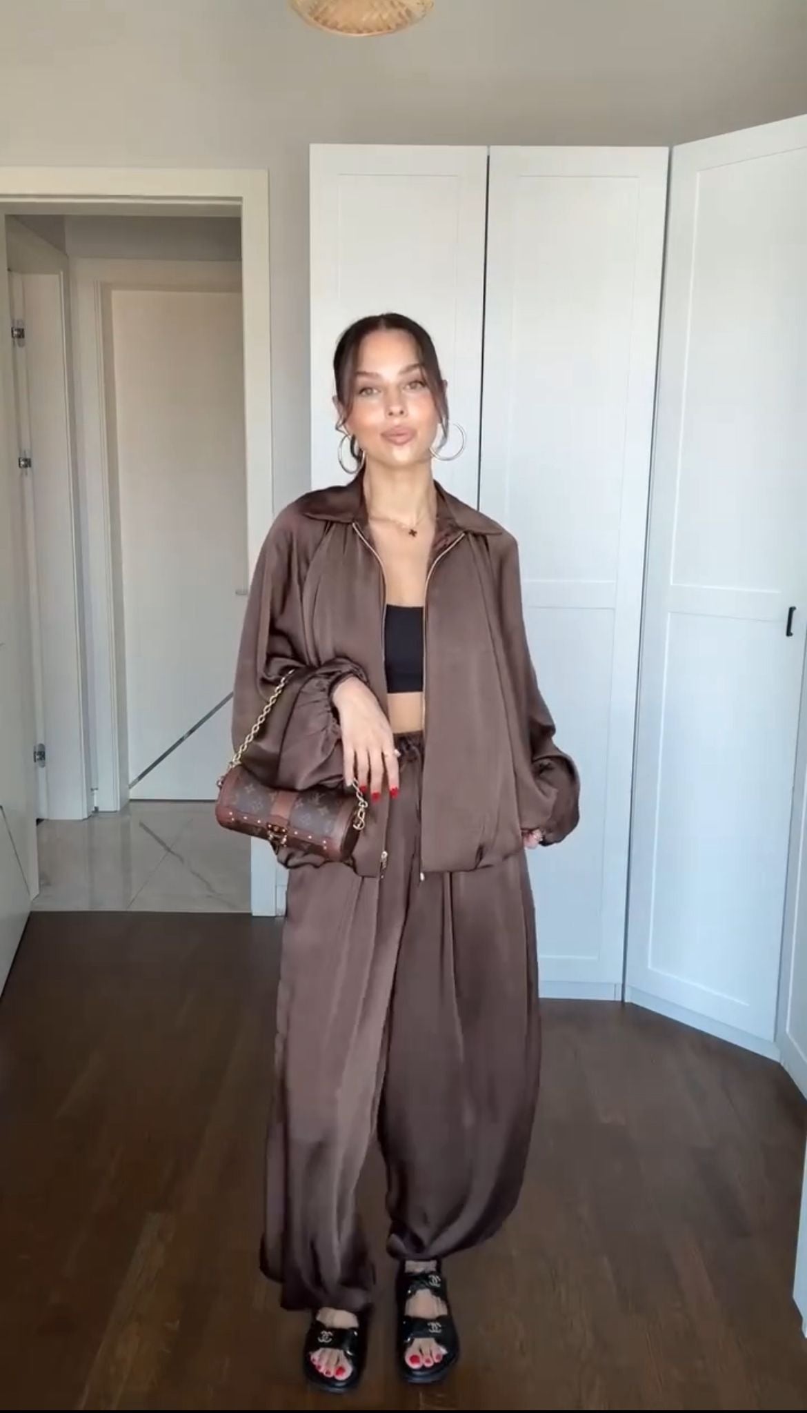 Cordset Ariane – Zip-up top and trousers set