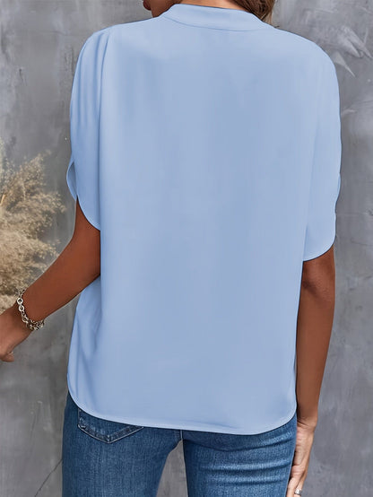 JULITA | Elegant blouse with draped detailing