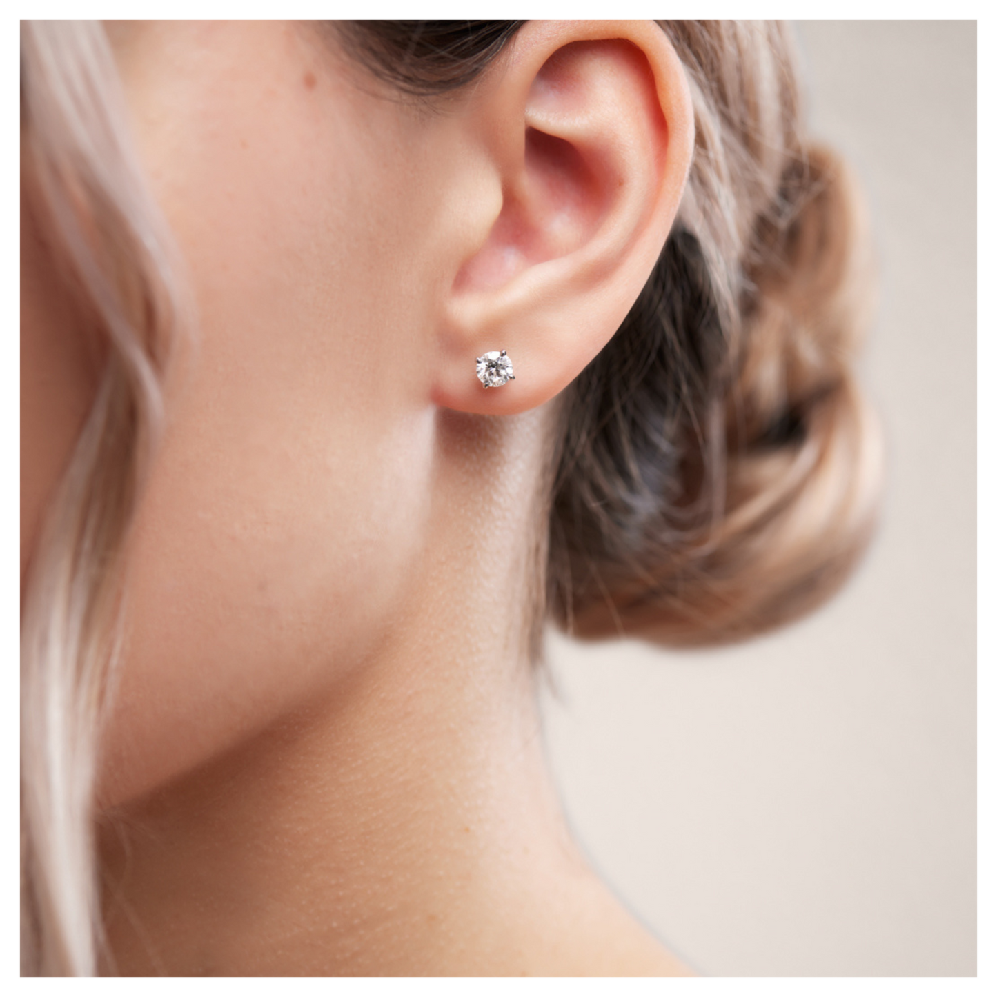 Moon N' Back Korvakorut 2x 0.50-1.00ct Nappi Briljantti HP