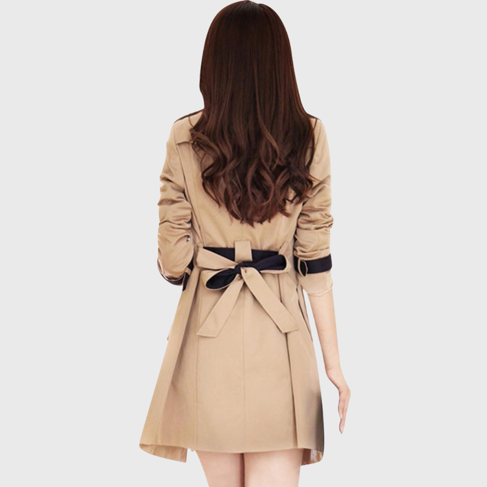 Liza | Double-breasted blazer with contrast trim