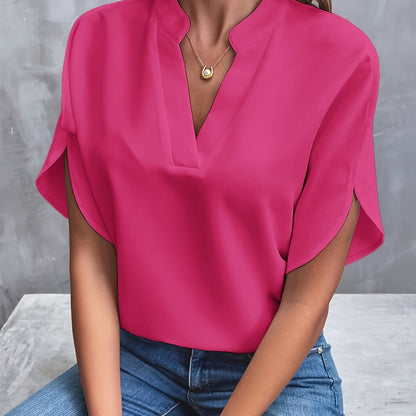 JULITA | Elegant blouse with draped detailing