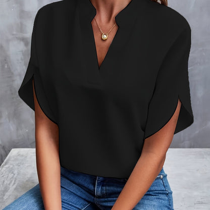 JULITA | Elegant blouse with draped detailing