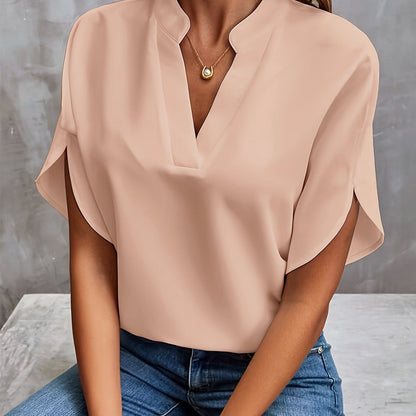 JULITA | Elegant blouse with draped detailing