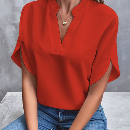 JULITA | Elegant blouse with draped detailing