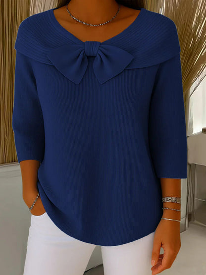 Women’s sweater with ribbon detail
