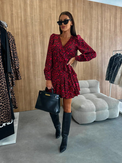 Felicia – Printed Wrap Dress