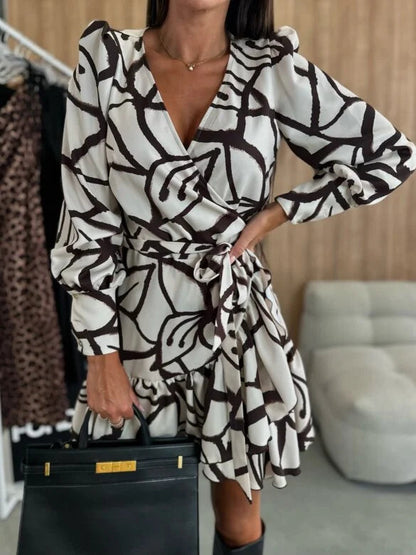 Felicia – Printed Wrap Dress