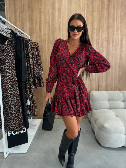 Felicia – Printed Wrap Dress