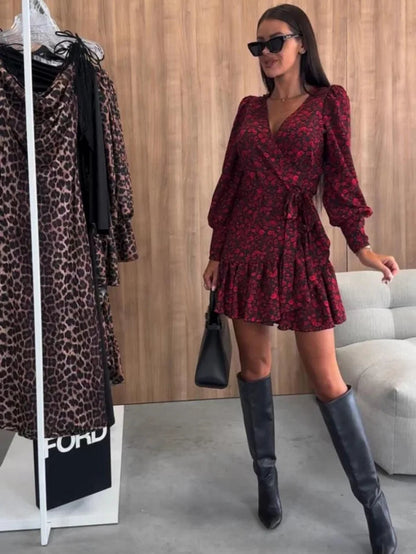 Felicia – Printed Wrap Dress