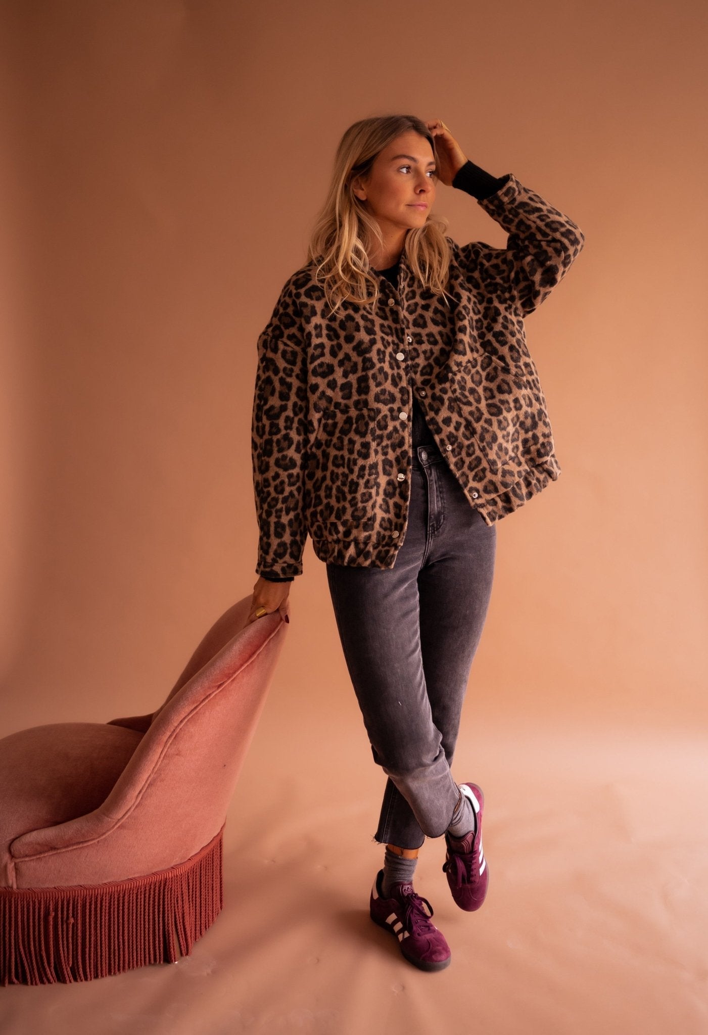 Charlene – Trendy leopard jacket