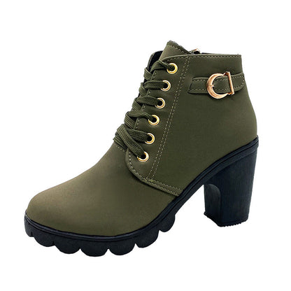 Women’s boots with a chunky heel