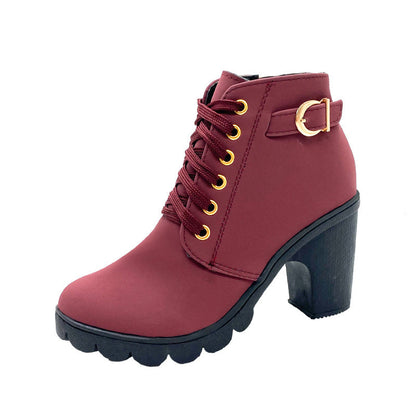 Women’s boots with a chunky heel