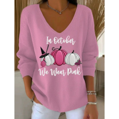 Women’s V-neck long-sleeve top